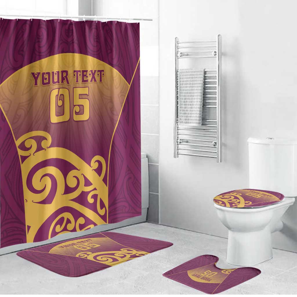Custom Waiuku College Bathroom Set Maori Koru Pattern