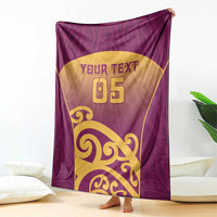 Custom Waiuku College Blanket Maori Koru Pattern