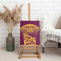 Custom Waiuku College Canvas Wall Art Maori Koru Pattern