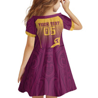 Custom Waiuku College Family Matching Tank Maxi Dress and Hawaiian Shirt Maori Koru Pattern