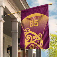 Custom Waiuku College Garden Flag Maori Koru Pattern