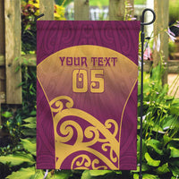 Custom Waiuku College Garden Flag Maori Koru Pattern