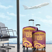 Custom Waiuku College Luggage Cover Maori Koru Pattern