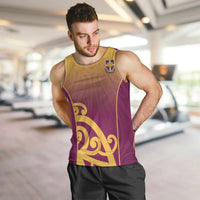 Custom Waiuku College Men Tank Top Maori Koru Pattern