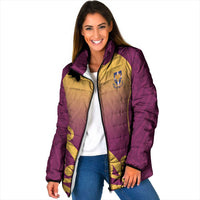 Custom Waiuku College Padded Jacket Maori Koru Pattern