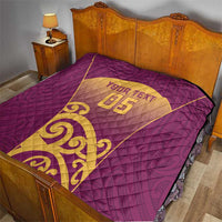 Custom Waiuku College Quilt Maori Koru Pattern