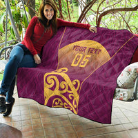 Custom Waiuku College Quilt Maori Koru Pattern