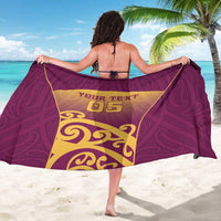 Custom Waiuku College Sarong Maori Koru Pattern