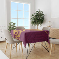 Custom Waiuku College Tablecloth Maori Koru Pattern