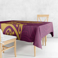 Custom Waiuku College Tablecloth Maori Koru Pattern