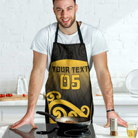 Custom Motueka High School Apron Maori Koru Pattern