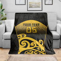 Custom Motueka High School Blanket Maori Koru Pattern