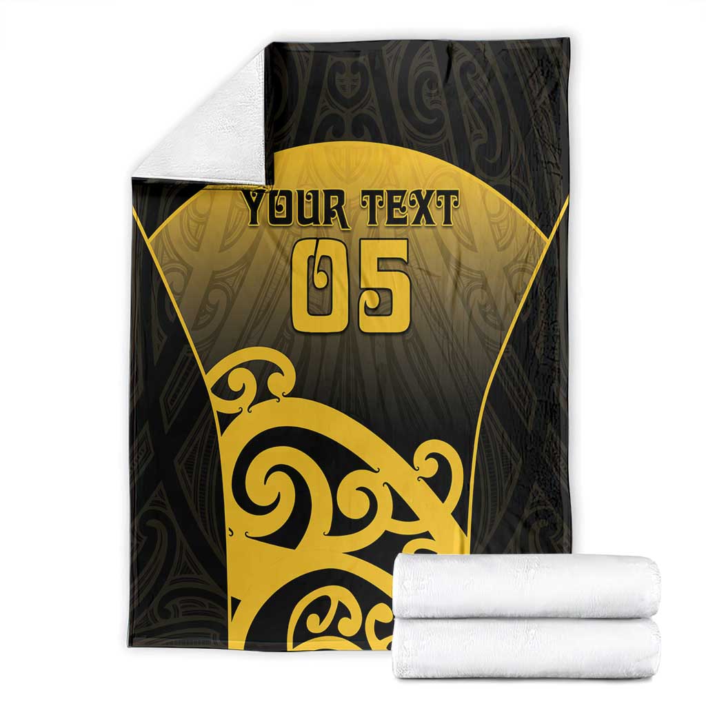 Custom Motueka High School Blanket Maori Koru Pattern