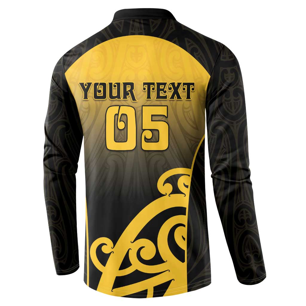Custom Motueka High School Button Sweatshirt Maori Koru Pattern