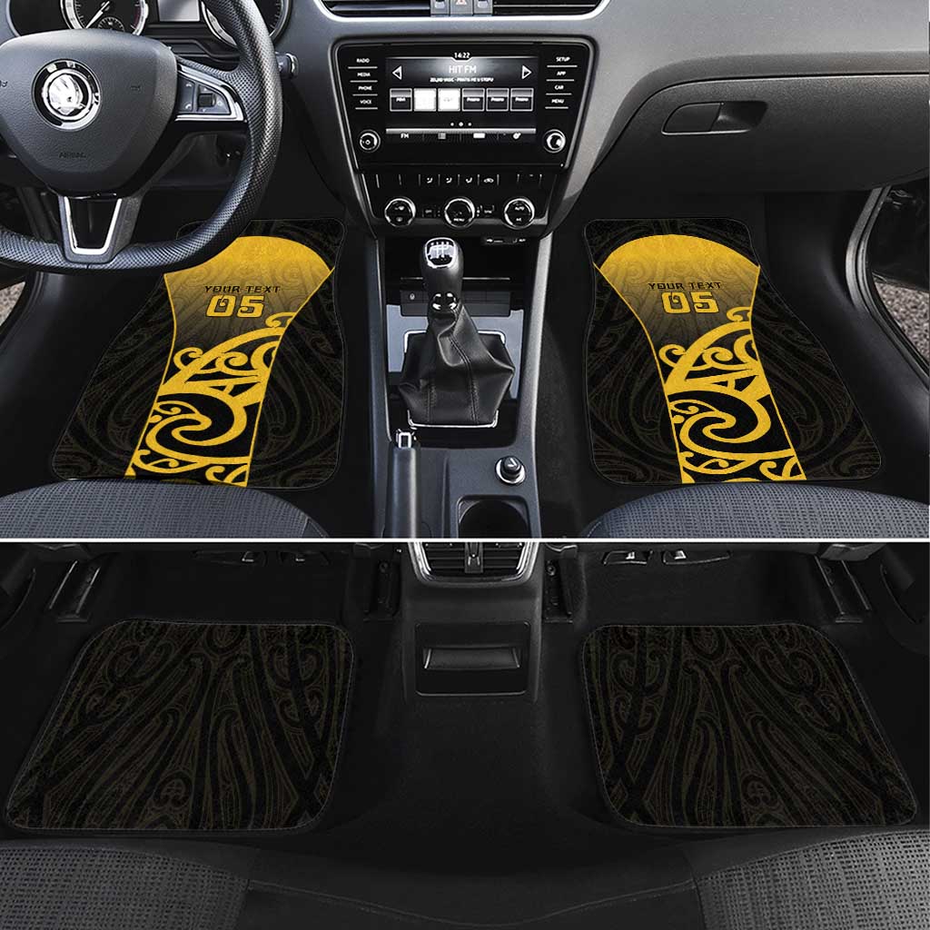 Custom Motueka High School Car Mats Maori Koru Pattern