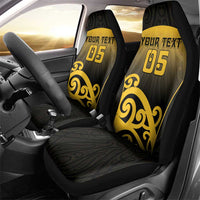 Custom Motueka High School Car Seat Cover Maori Koru Pattern