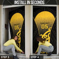 Custom Motueka High School Door Cover Maori Koru Pattern