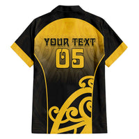 Custom Motueka High School Family Matching Long Sleeve Bodycon Dress and Hawaiian Shirt Maori Koru Pattern
