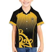 Custom Motueka High School Family Matching Puletasi and Hawaiian Shirt Maori Koru Pattern