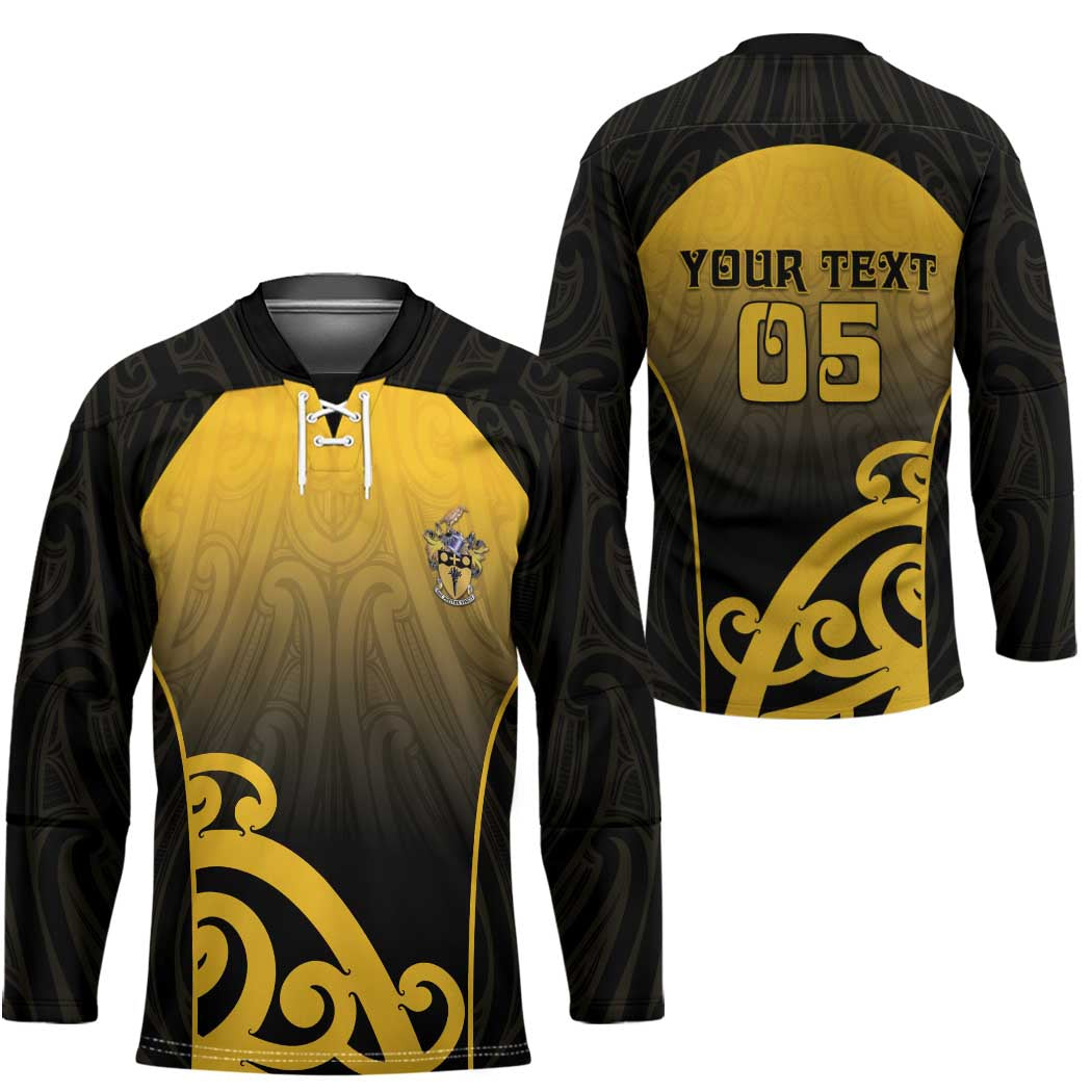 Custom Motueka High School Hockey Jersey Maori Koru Pattern