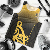 Custom Motueka High School Men Tank Top Maori Koru Pattern