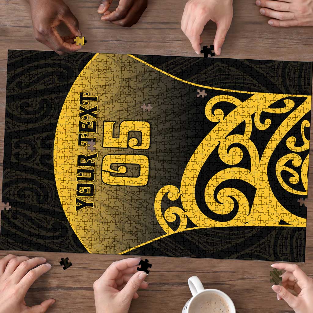 Custom Motueka High School Puzzle Maori Koru Pattern