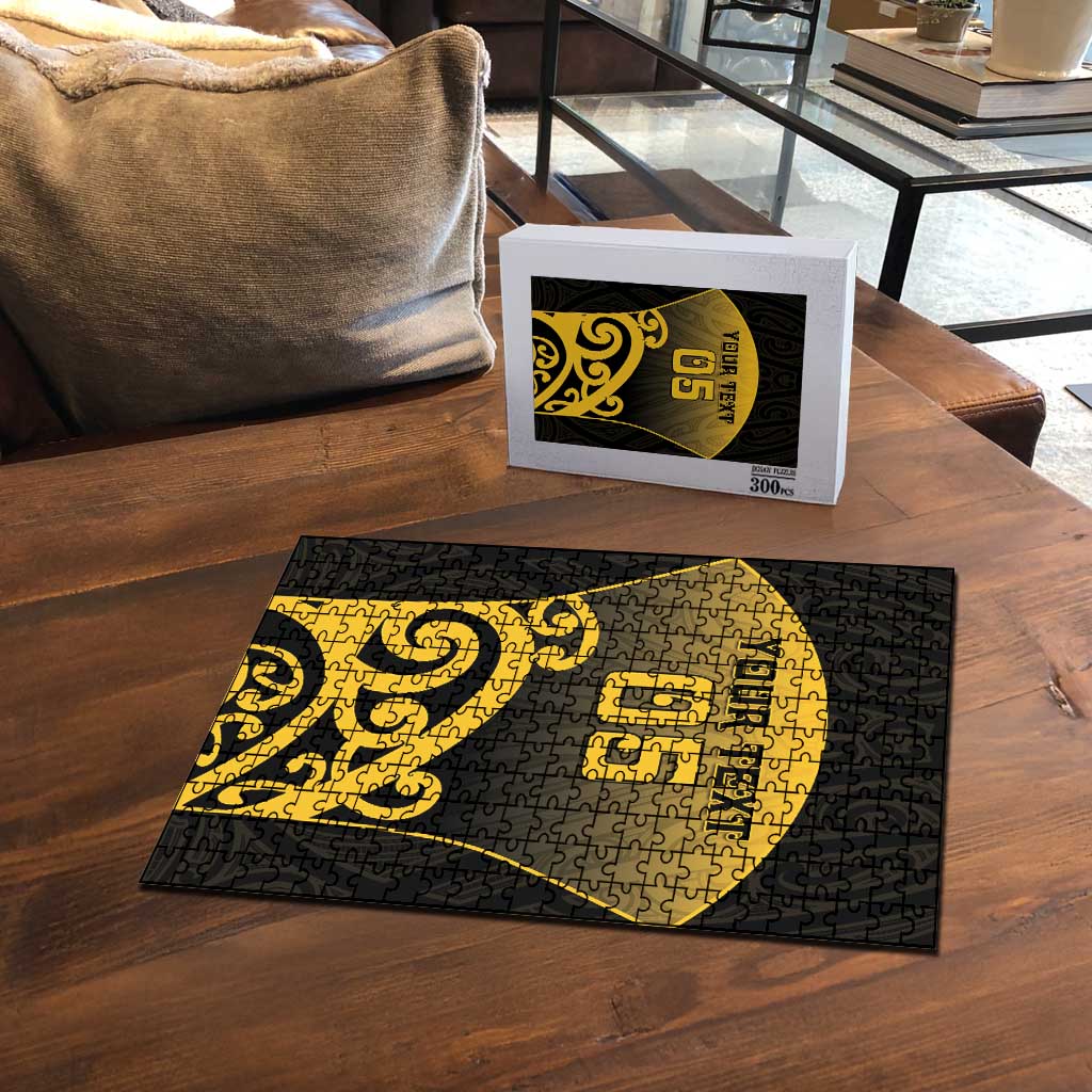 Custom Motueka High School Puzzle Maori Koru Pattern