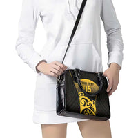 Custom Motueka High School Shoulder Handbag Maori Koru Pattern