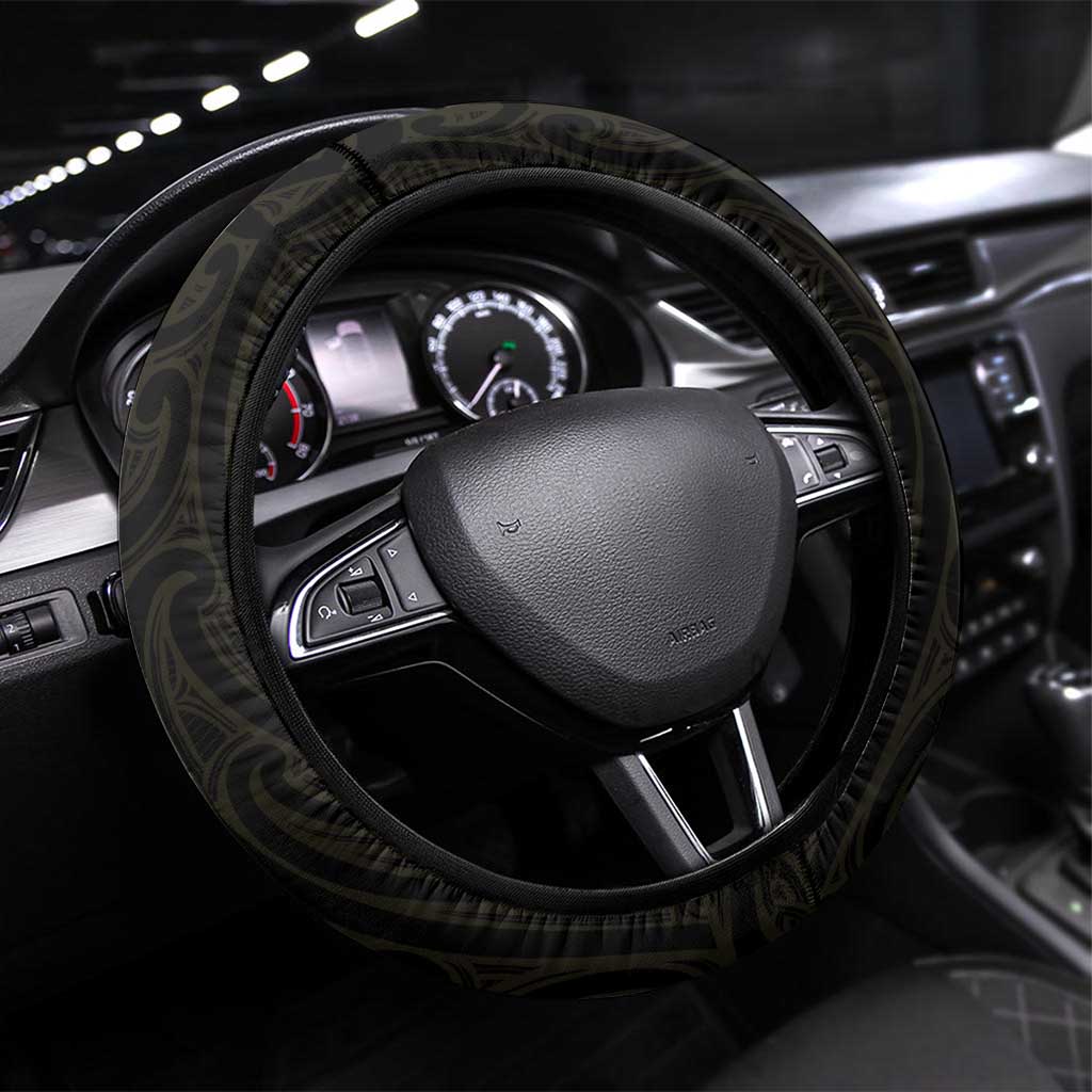 Motueka High School Steering Wheel Cover Maori Koru Pattern