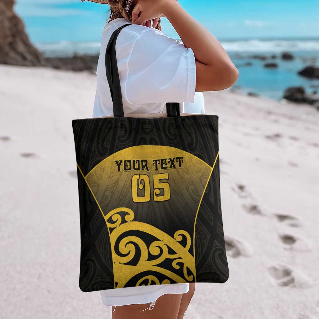 Custom Motueka High School Tote Bag Maori Koru Pattern