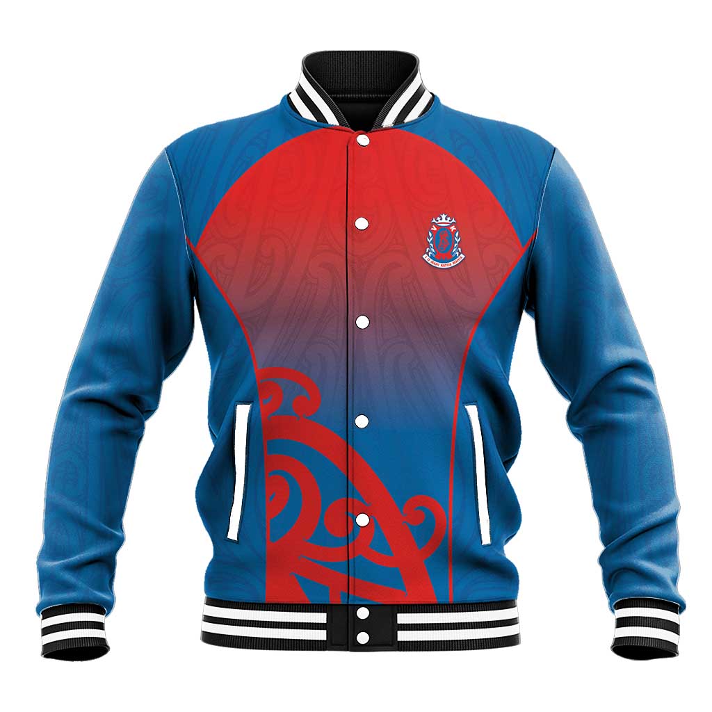 Custom St Joseph's Maori Girls' College Baseball Jacket Maori Koru Pattern