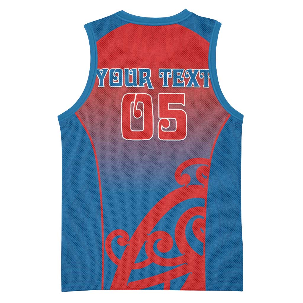Custom St Joseph's Maori Girls' College Basketball Jersey Maori Koru Pattern