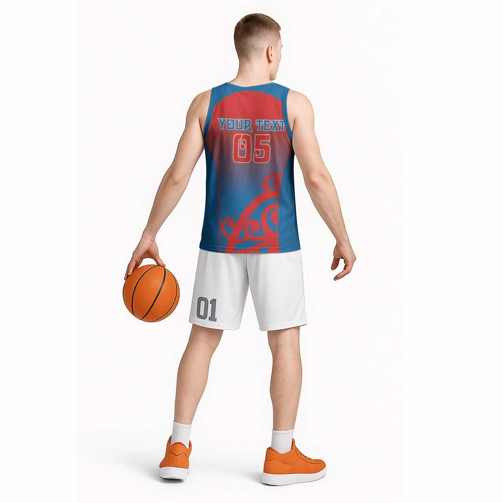 Custom St Joseph's Maori Girls' College Basketball Jersey Maori Koru Pattern
