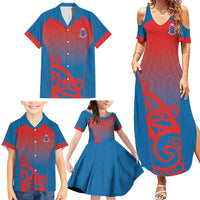 Custom St Joseph's Maori Girls' College Family Matching Summer Maxi Dress and Hawaiian Shirt Maori Koru Pattern LT05 - Polynesian Pride