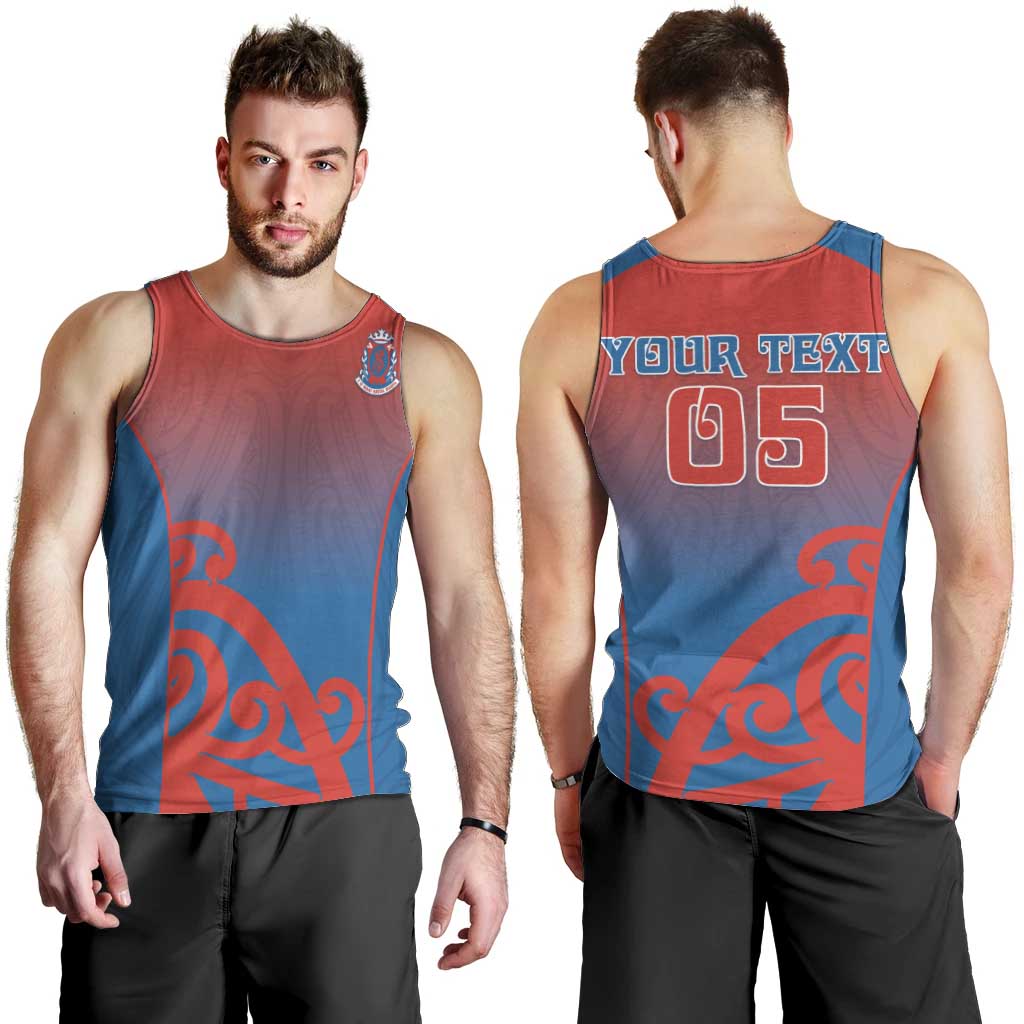 Custom St Joseph's Maori Girls' College Men Tank Top Maori Koru Pattern