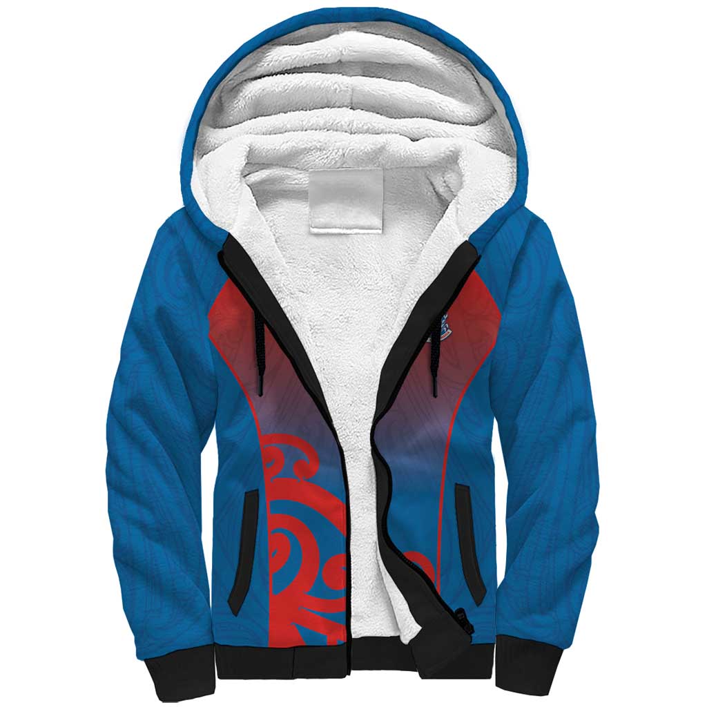 Custom St Joseph's Maori Girls' College Sherpa Hoodie Maori Koru Pattern