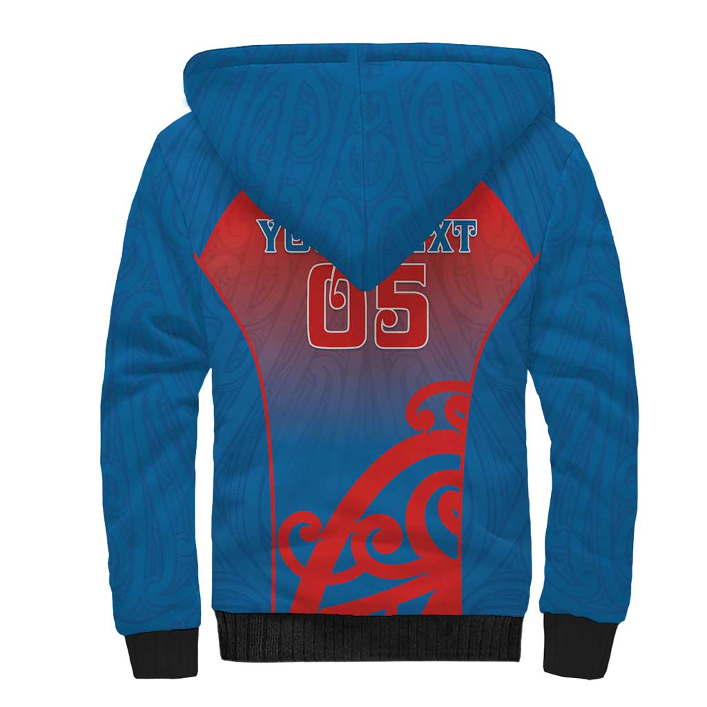 Custom St Joseph's Maori Girls' College Sherpa Hoodie Maori Koru Pattern