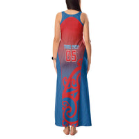 Custom St Joseph's Maori Girls' College Tank Maxi Dress Maori Koru Pattern