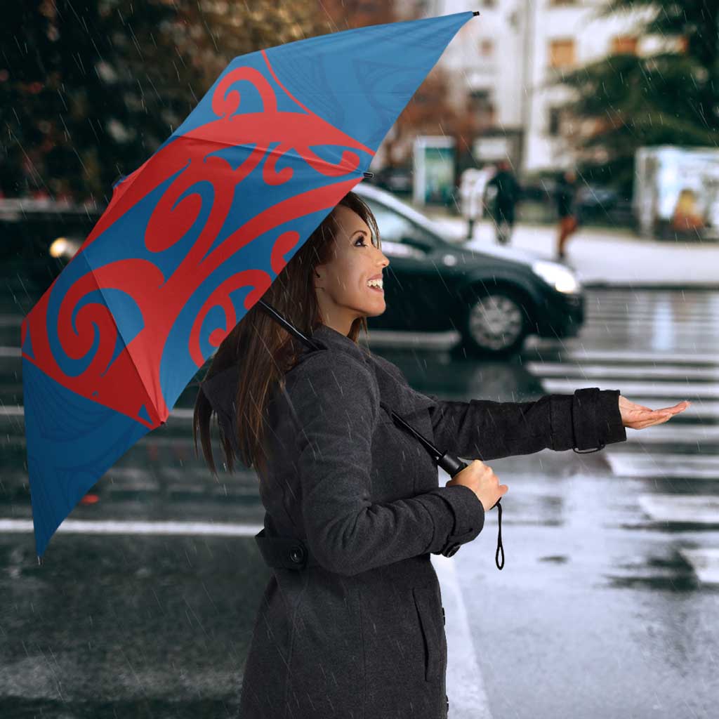 Custom St Joseph's Maori Girls' College Umbrella Maori Koru Pattern