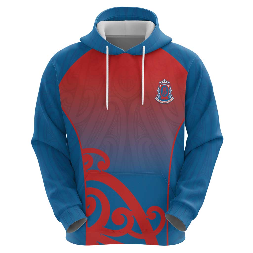 Custom St Joseph's Maori Girls' College Zip Hoodie Maori Koru Pattern
