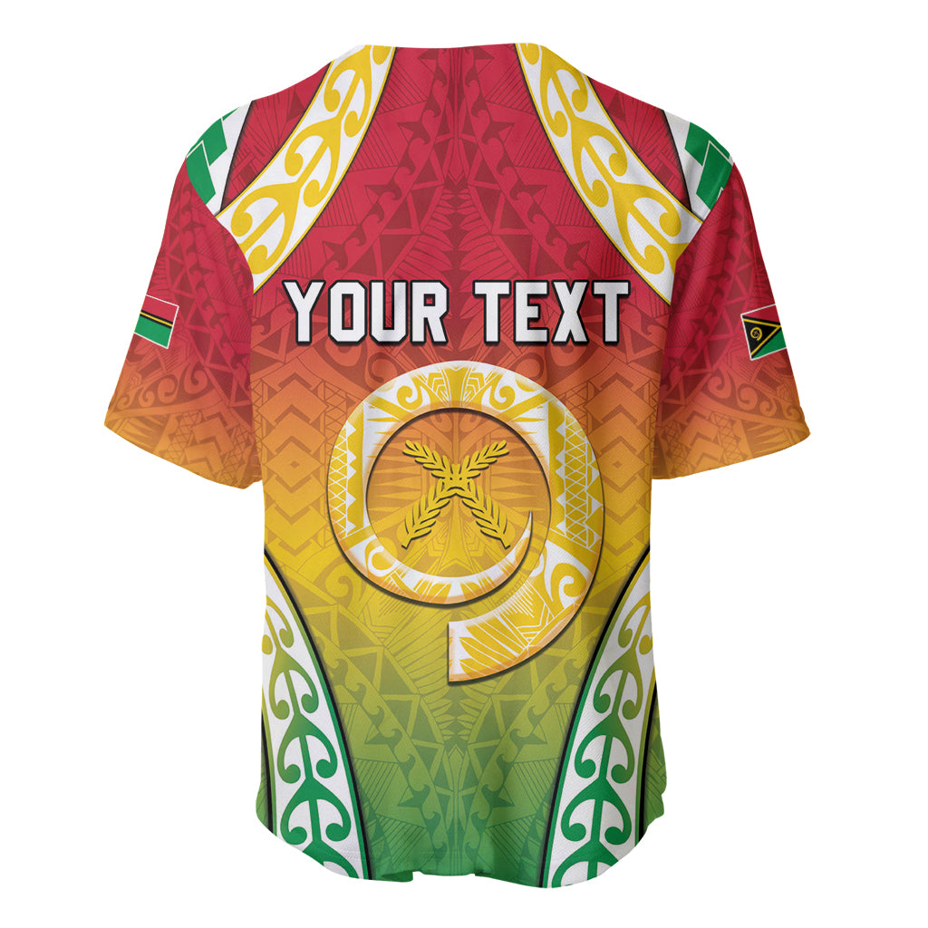 Personalised Vanuatu Baseball Jersey Proud To Be A Ni-Van With Tribal Pattern