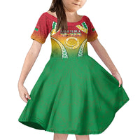 Personalised Vanuatu Family Matching Long Sleeve Bodycon Dress and Hawaiian Shirt Proud To Be A Ni-Van With Tribal Pattern LT05 Daughter's Dress Reggae - Polynesian Pride