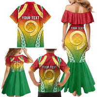 Personalised Vanuatu Family Matching Mermaid Dress and Hawaiian Shirt Proud To Be A Ni-Van With Tribal Pattern LT05 - Polynesian Pride