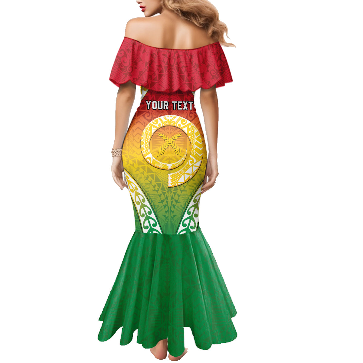 Personalised Vanuatu Family Matching Mermaid Dress and Hawaiian Shirt Proud To Be A Ni-Van With Tribal Pattern LT05 - Polynesian Pride