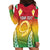 Personalised Vanuatu Hoodie Dress Proud To Be A Ni-Van With Tribal Pattern