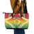 Vanuatu Leather Tote Bag Proud To Be A Ni-Van With Tribal Pattern