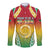 Personalised Vanuatu Long Sleeve Button Shirt Proud To Be A Ni-Van With Tribal Pattern