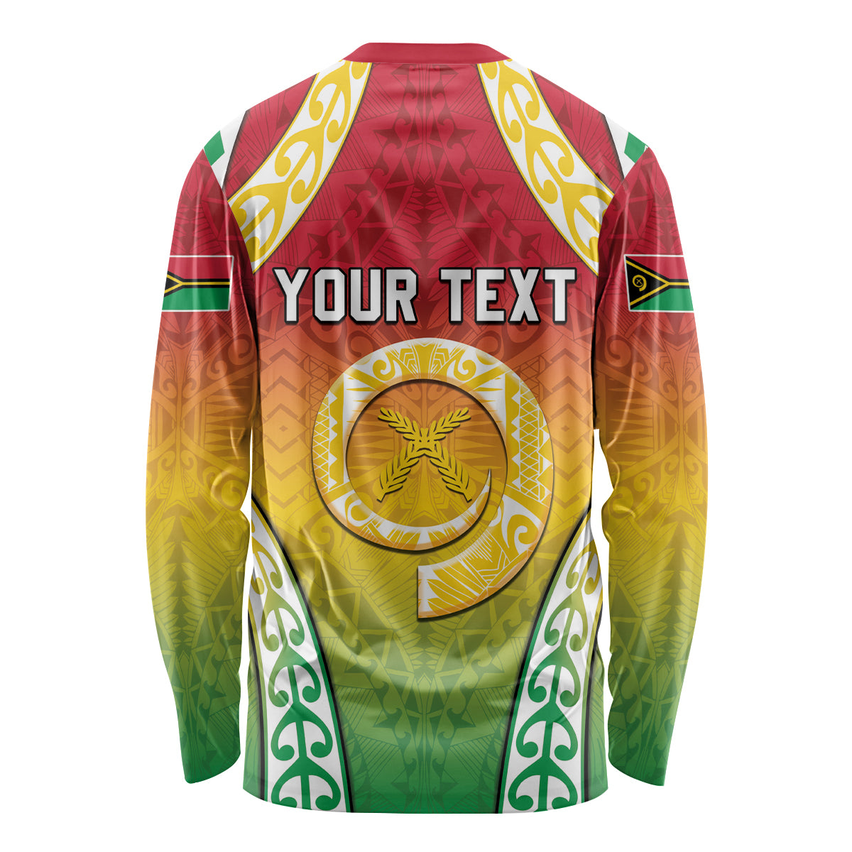 Personalised Vanuatu Long Sleeve Shirt Proud To Be A Ni-Van With Tribal Pattern