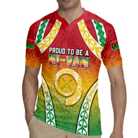 Personalised Vanuatu Rugby Jersey Proud To Be A Ni-Van With Tribal Pattern