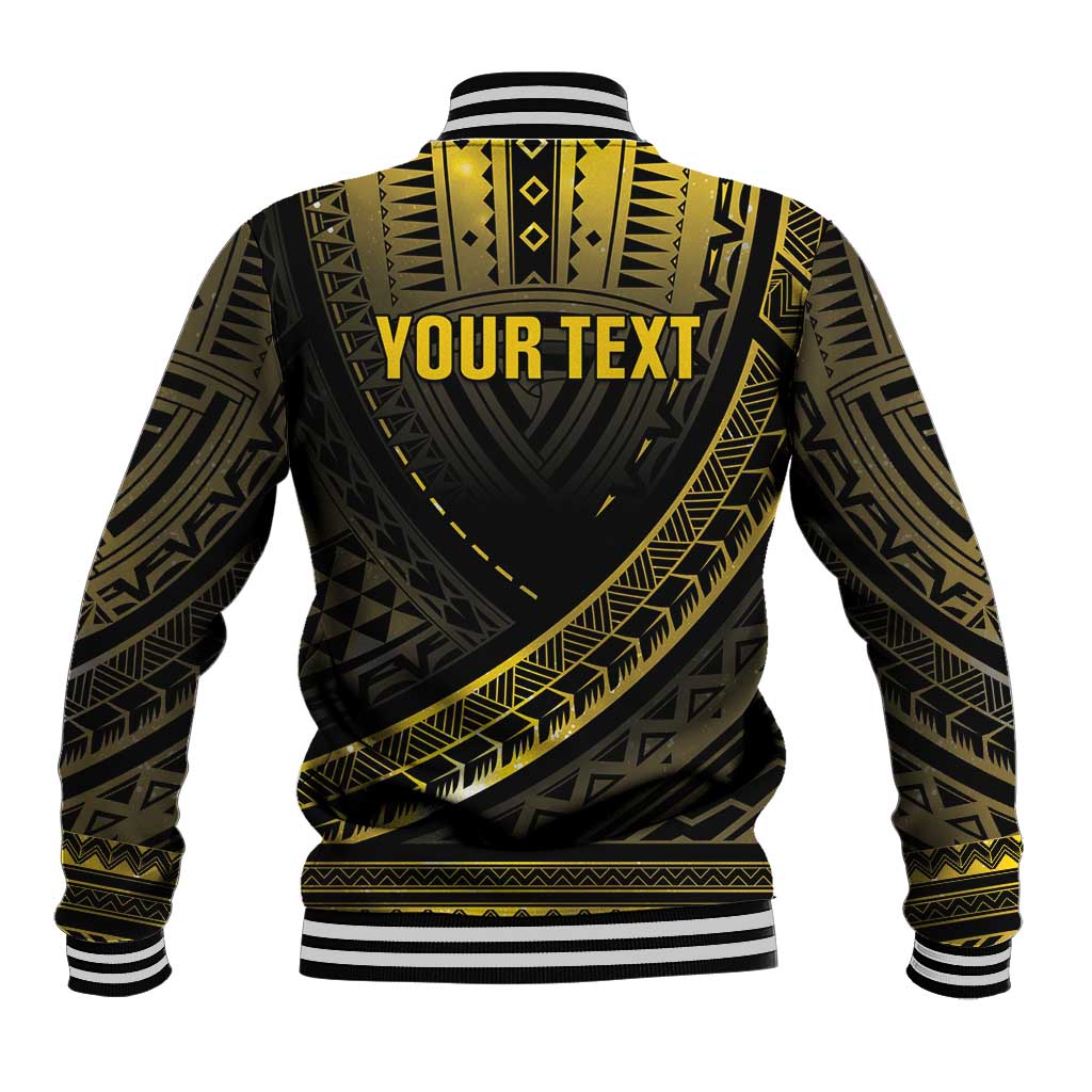 Personalised Polynesia Childhood Cancer Awareness Baseball Jacket You Are Stronger Than Cancer